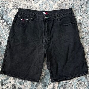 Vintage Tommy Hilfiger Black Denim Shorts